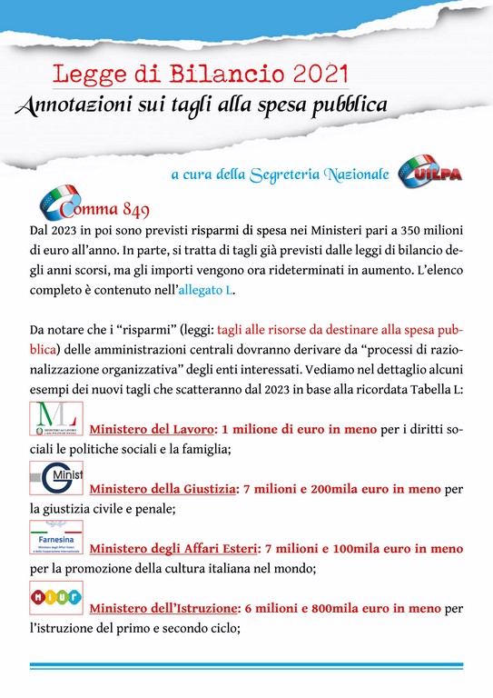 Legge bilancio 1