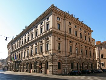 Uno scorcio di Palazzo Vidoni, sede del Ministero della P.A.