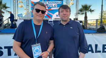 Pierpaolo Bombardieri, Segretario generale UIL, e Sandro Colombi, Segretario generale UILPA