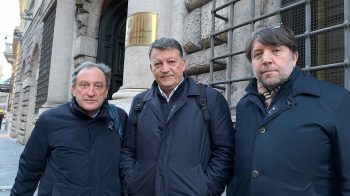 Da sinistra, Domenico Proietti, Pierpaolo Bombardieri e Sandro Colombi
